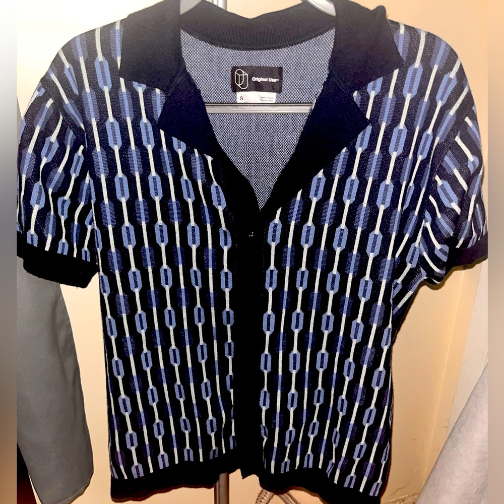 Knit polo shirt